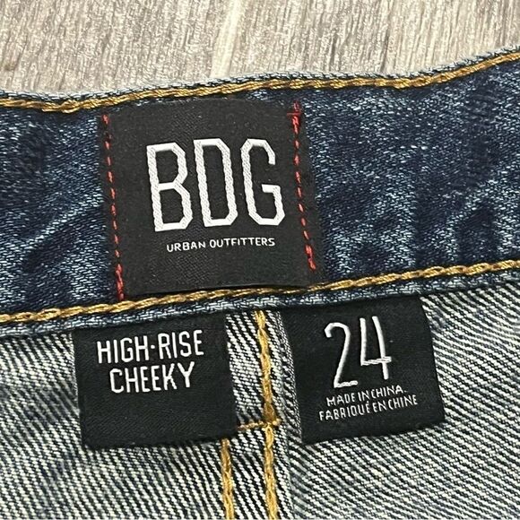 Women's Urban Outfitters BDG High Rise Cheeky Jean Shorts - Picture 10 of 11